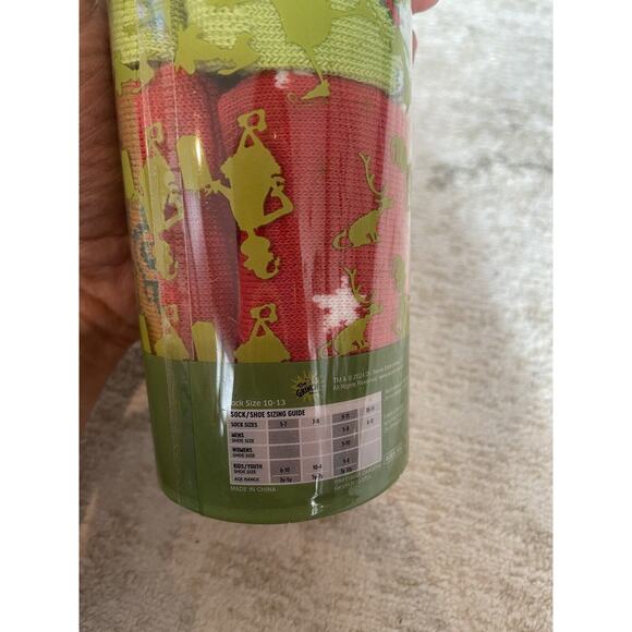 Dr. Suess The Grinch 3 Pair Mens Crew Socks Christmas NWT Size 10-13 - Picture 2 of 2